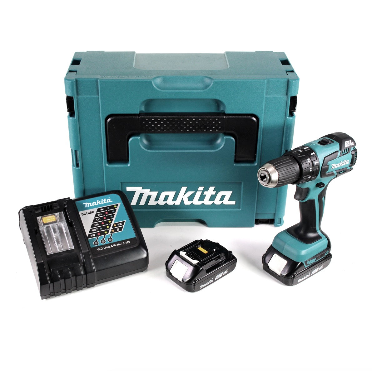 Makita DHP 459 RAJ Akku Schlagbohrschrauber 18 V 45 Nm Brushless