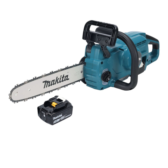 Makita DUC 357 TX3 Motosierra sin cable 18 V 35 cm sin escobillas + 1x batería 5,0 Ah - sin cargador