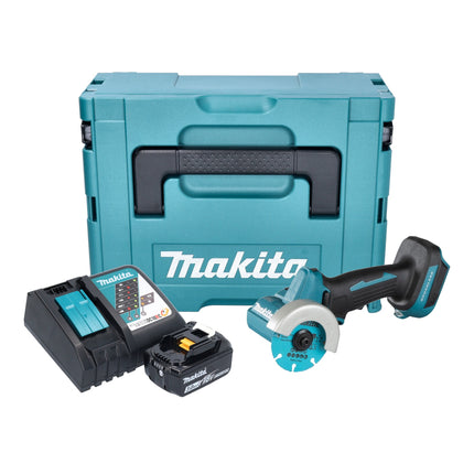 Makita DMC 300 RF1J akumulatorowa szlifierka kątowa 18 V 76 mm bezszczotkowa + 1x akumulator 3,0 Ah + ładowarka + Makpac