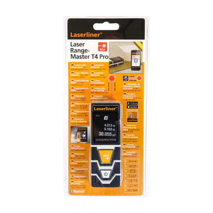 Laserliner LaserRange-Master T4 Pro Laser roter Entfernungsmesser bis 40 m mit 360° Neigungssensor ( 080.850A ) - Toolbrothers