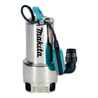 Bomba sumergible eléctrica Makita PF 1110 1100 vatios 15000 l/h 250 l/min 10 m altura de aspiración