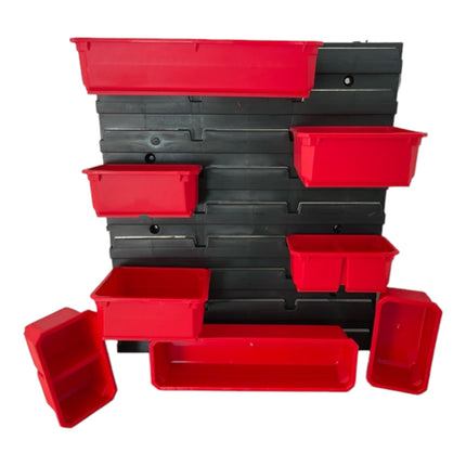 Qbrick System Container Set No. 6 Workshop wall 39 x 35 cm with 8 containers for PRO Organiser 100 / 200