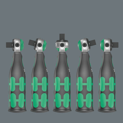 WERA Carraca giratoria y reversible 8009 Zyklop Juego de bolsillo 1 3/8 ″ + 1/4 ″ 72 dientes ( 4000822450 )