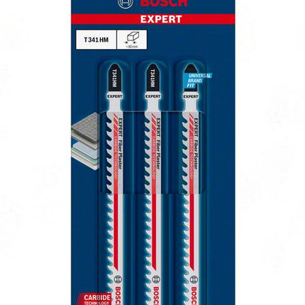BOSCH Jigsaw blade Fibre Plaster T 341 HM Overall length 132 mm ( 4000837441 )