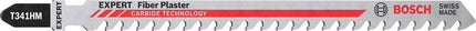 BOSCH Jigsaw blade Fibre Plaster T 341 HM Overall length 132 mm ( 4000837441 )