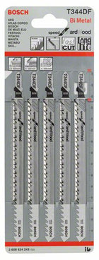 BOSCH Stichsägeblatt T 344 DF Speed for Hard Wood L.152mm Zahnteilung 4mm ( 4000837569 )