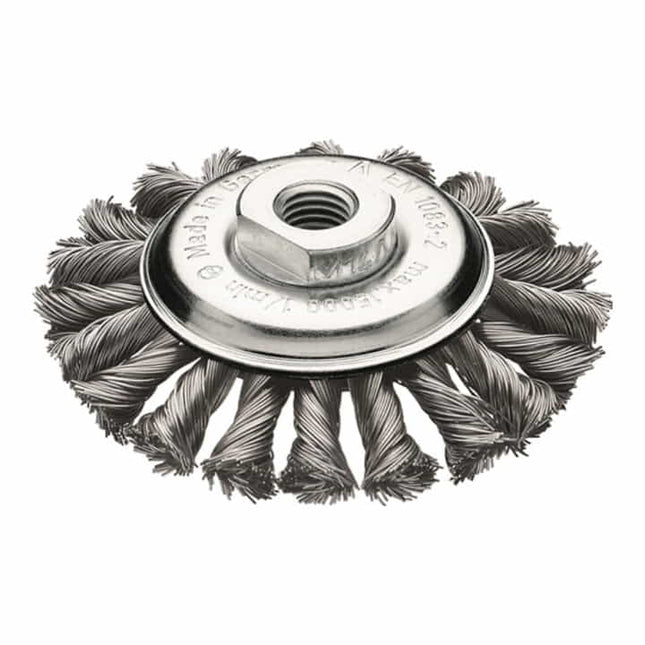 Cepillo cónico LESSMANN Ø 115 mm M14 grosor del alambre 0,5 mm ( 4000840753 )