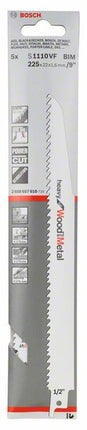 BOSCH Reciprocating saw blade S 1110 VF Length 225 mm Width 22 mm ( 4000909619 )