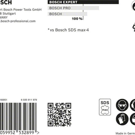 BOSCH Hammerbohrer Expert SDS max-8X Ø 16 mm Arbeits-L.400 mm L.540 mm ( 4000909896 )