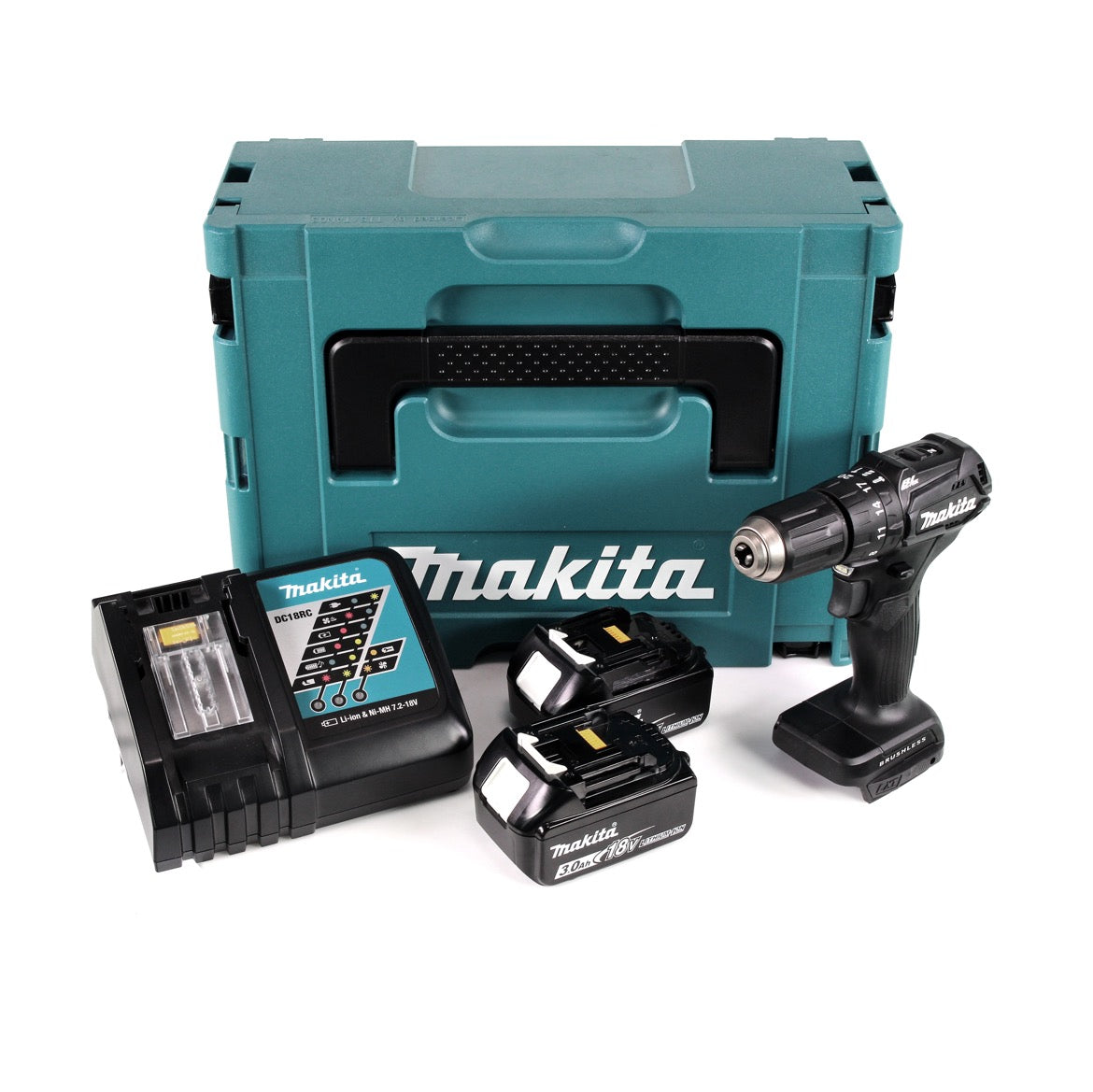 Makita DHP 483 RFJB Akku Schlagbohrschrauber 18V 40Nm schwarz im