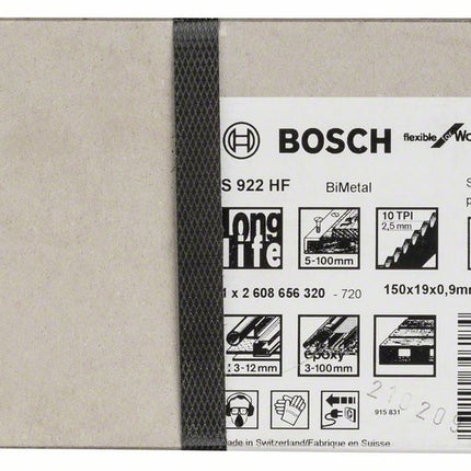 BOSCH Lama per sega circolare S 922 HF Lunghezza 150 mm Larghezza 19 mm ( 8000343752 )