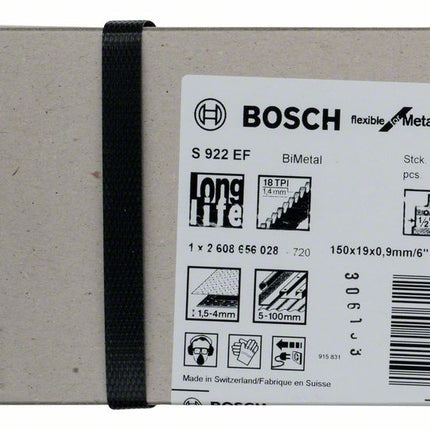 BOSCH Säbelsägeblatt S 922 EF Länge 150 mm Breite 19 mm ( 8000343780 )