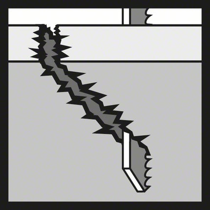 Lama per seghetto alternativo BOSCH T 344 DF Speed per legno duro L.152mm passo denti 4mm ( 8000346042 )