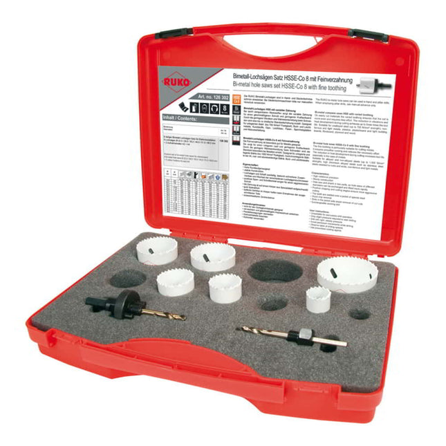 RUKO 8-piece hole saw set 22 - 68 mm ( 8000422992 )