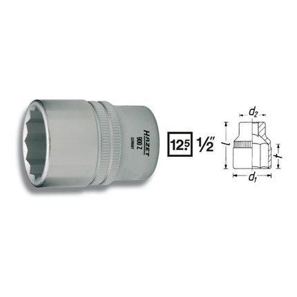 HAZET socket 900Z 1/2 ″ 12-square ( 8000466653 )