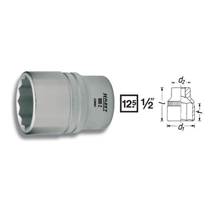 HAZET socket 900Z 1/2 ″ 12-square ( 8000466656 )