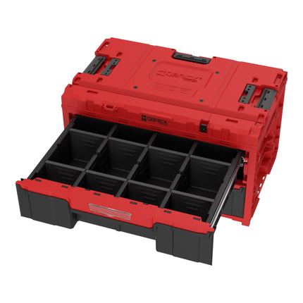 Qbrick System ONE Drawer 2 Toolbox 2.0 RED Ultra HD Custom toolbox 587 x 380 x 340 mm 29 L with two drawers