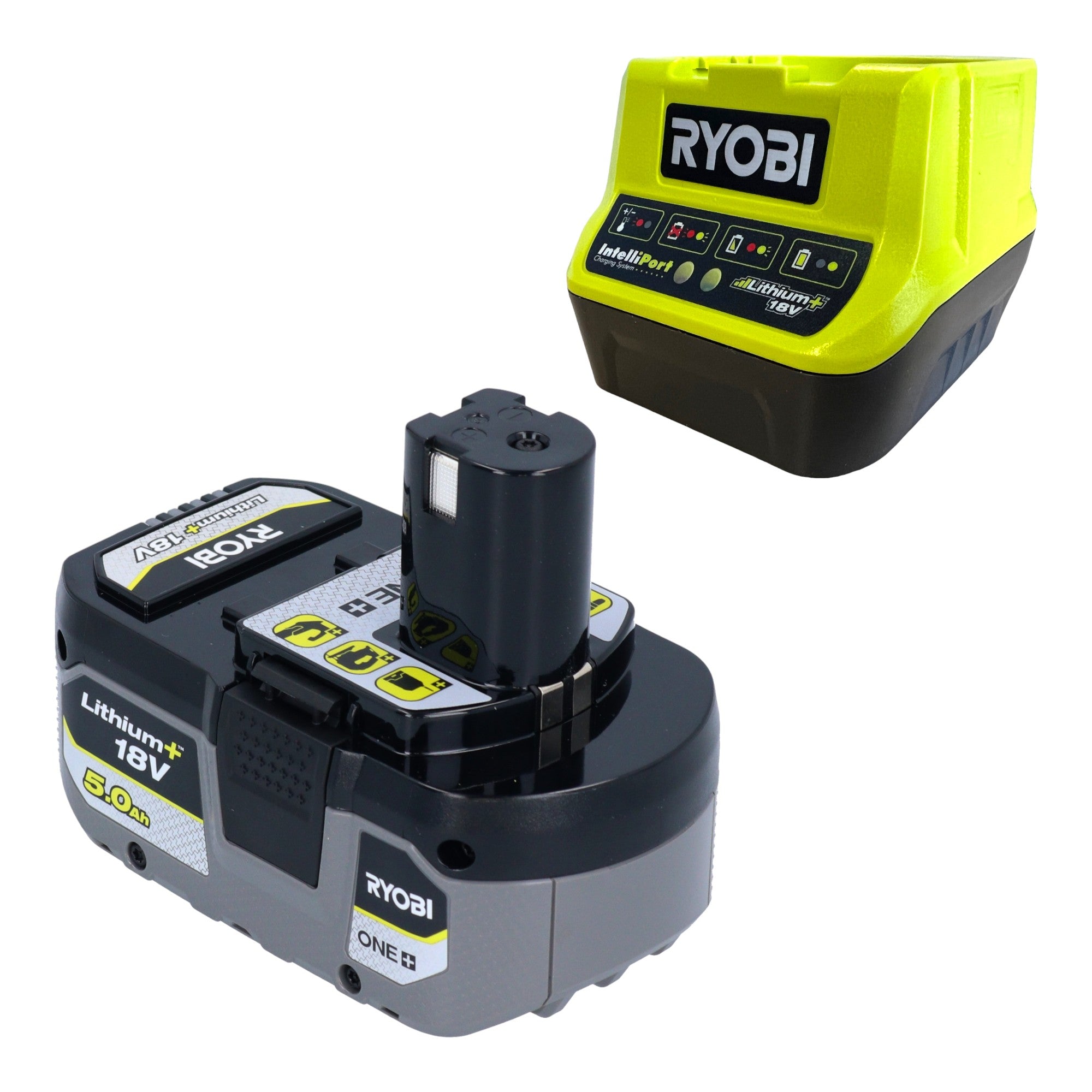 RYOBI RC18120-150X battery starter set with 1x RB18L50 battery 18 V Ah and RC18120 battery quick charger