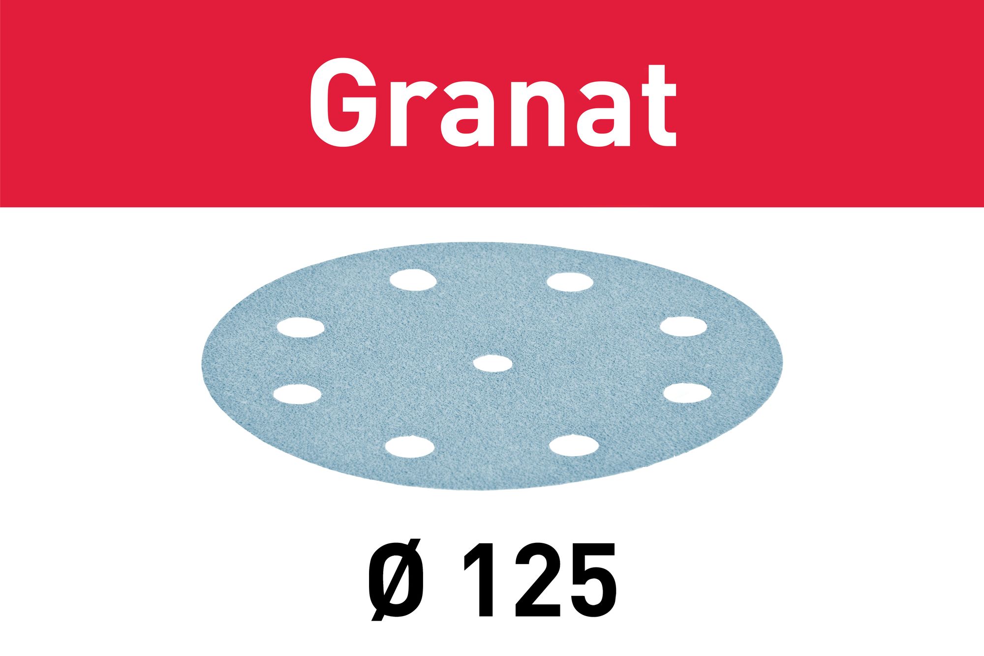 FESTOOL Schleifscheiben STF D90/6 P500 GR – Granat, 90 Mm, Körnung 500, 100 Stück