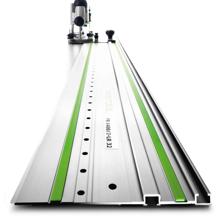 Rail de guidage Festool FS 2424/2-LR 32 (491622) pour scies circulaires portatives, défonceuses avec adaptateur, scies sauteuses avec adaptateur