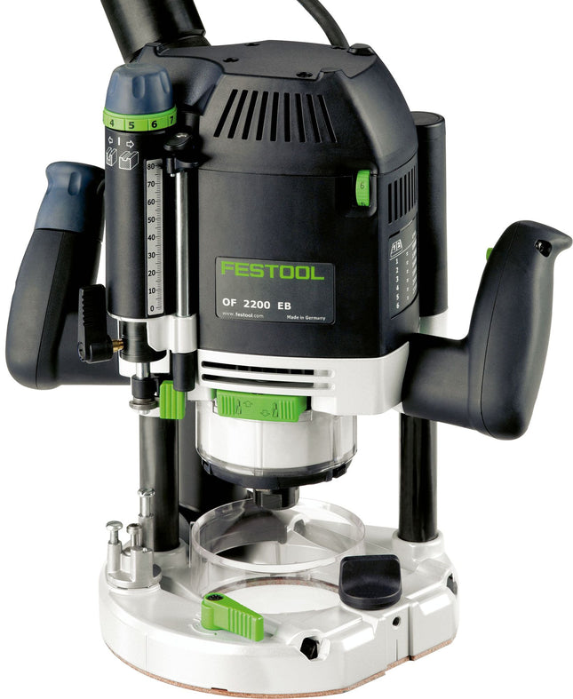 Festool OF 2200 EB-Set Oberfräse 2200 W 6 - 12,7 mm + Zubehör Set + Systainer ( 576220 )