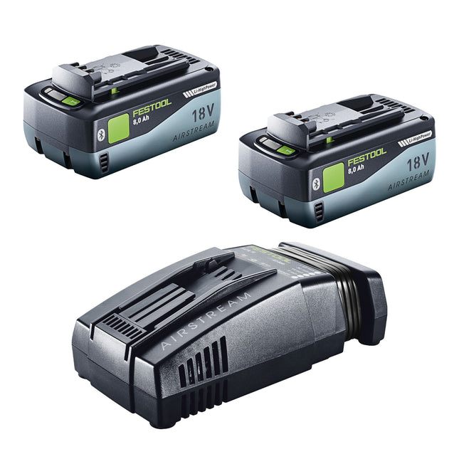 Festool 18V 2x8.0/SCA16 set energia 2x batteria 18 V 8.0 Ah ( 2x 577323 ) + caricatore ( 576953 )