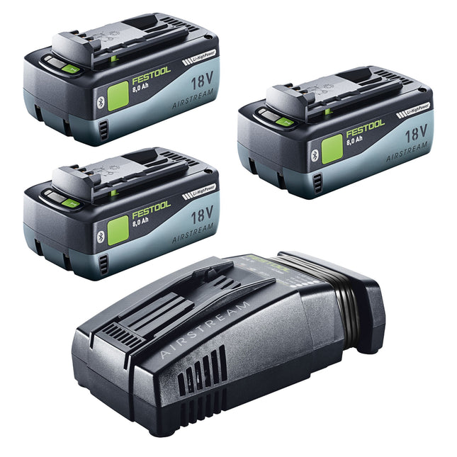 Festool 18V 3x8,0/SCA16 Energy Set 3x batteria 18 V 8,0 Ah ( 3x 577323 ) + caricatore ( 576953 )
