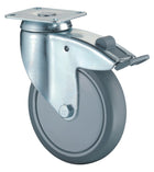 BS ROLLEN Swivel castor with total brakes Wheel Ø 125 mm Load capacity 100 kg ( 3000275286 )