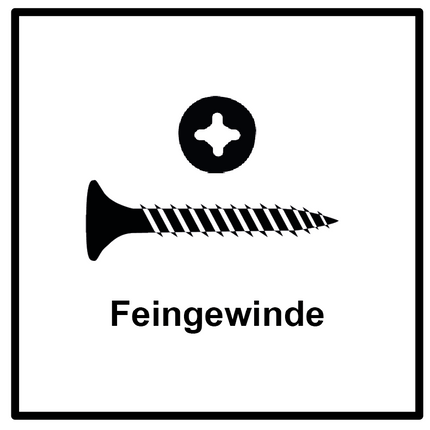 Technofast GF3525TD 12000 x Gipskartonschrauben Trockenbauschrauben 3,5 x 25 PH2 Feingewinde - Toolbrothers