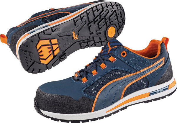 Zapato de seguridad PUMA Crosstwist LOW talla 44 azul/naranja