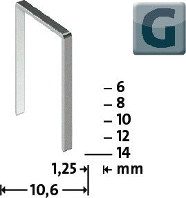 NOVUS Flachdrahtklammer G Typ 11 B10,6xL10mm ( 4000813890 )