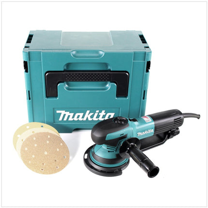 Makita BO 6050 J 750 W 150 mm Ponceuse rotative excentrique dans Coffret Makpac