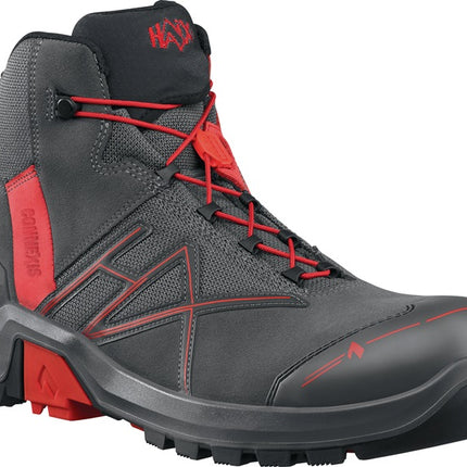 HAIX Sicherheitsstiefel Connexis® GTX mid Größe 9 (43) grau/rot ( 4721000573 )
