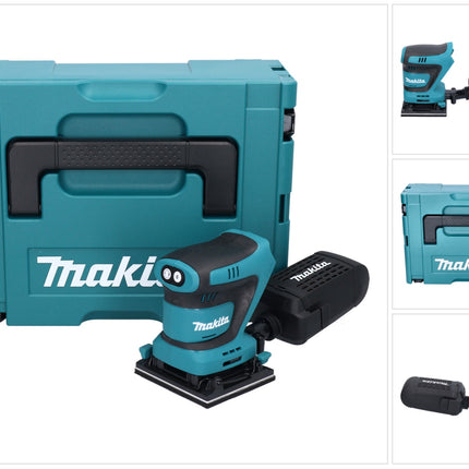 Makita DBO480ZJ Ponceuse vibrante sans fil 112 x 102mm 18V + Coffret - sans Batterie, sans Chargeur
