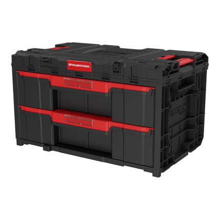 Toolbrothers RHINO XXL Drawer 2 ECO Schubladenkoffer mit zwei Schubläden + Trennwände 29 L IP66