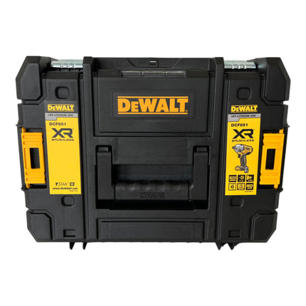 DeWalt DCF 891 D1T cordless impact wrench 18 V 1084 Nm 1/2" brushless + 1x rechargeable battery 2.0 Ah + charger + TSTAK