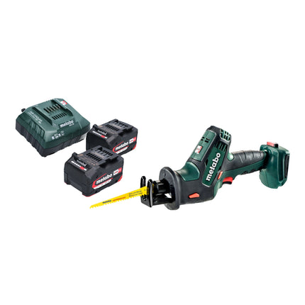 Metabo SSE 18 LTX Compact Cordless Reciprocating Saw Reciprocating Saw 18 V 13 mm + 2x rechargeable battery 4.0 Ah + charger