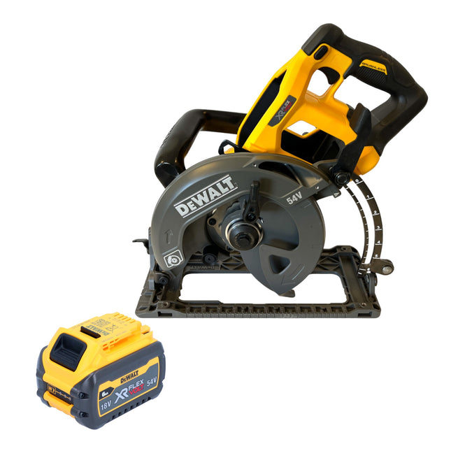 DeWalt DCS 577 N Sega circolare a batteria 54 V FlexVolt 190 mm senza spazzole + 1x batteria ricaricabile 6,0 Ah - senza caricabatteria