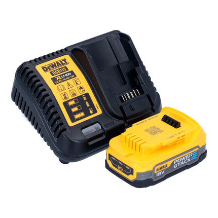 Meuleuse d'angle sur batterie DeWalt DCG 416 VS E1 18 V 125 mm sans balais + 1 batterie PowerStack 1,7 Ah + chargeur