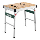 Mesa multifunción Metabo MWB 100 ( 626991000 ) banco de trabajo móvil robusto tablero MDF