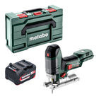 Metabo ST 18 LT 130 BL cordless jigsaw 18 V 130 mm brushless + 1x rechargeable battery 4.0 Ah + metabox - without charger