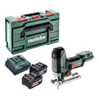 Metabo ST 18 LT 130 BL seghetto alternativo a batteria 18 V 130 mm senza spazzole + 2x batteria 4,0 Ah + caricatore + metabox