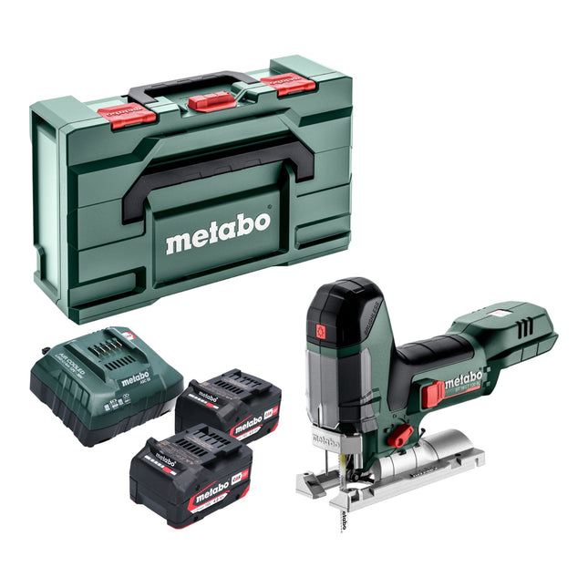 Metabo ST 18 LT 130 BL cordless jigsaw 18 V 130 mm brushless + 2x battery 4.0 Ah + charger + metabox