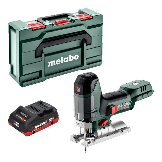 Metabo ST 18 LT 130 BL cordless jigsaw 18 V 130 mm brushless + 1x LiHD battery 4.0 Ah + metabox - without charger