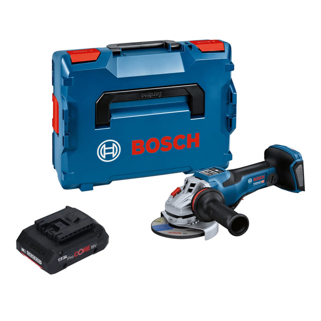 Bosch GWS 18V-15 PSC Professional cordless angle grinder 18 V 125 mm BITURBO Brushless + 1x ProCORE battery 4.0 Ah + L-Boxx - without charger