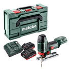 Metabo ST 18 L 90 sierra de calar sin cable 18 V 90 mm + 2x batería LiHD 4,0 Ah + cargador + metabox