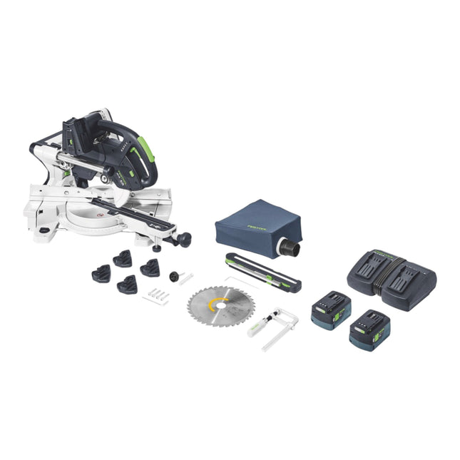 Festool KSC 60 EB-Basic KAPEX cordless crosscut saw 18 V / 36 V 216 mm brushless + 2x rechargeable battery 5.0 Ah + double charger