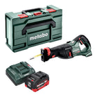 Metabo SSEP 18 LT BL sega alternativa a batteria 18 V 32 mm senza spazzole + 1x batteria LiHD 10,0 Ah + caricatore + metabox