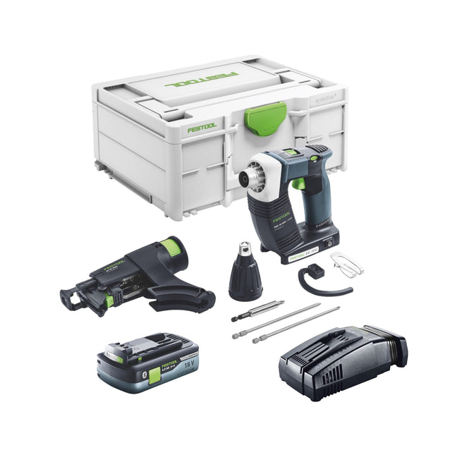 Festool DURADRIVE DWC 18-4500 Avvitatore a batteria Basic 18 V 14 Nm brushless + 1x batteria ricaricabile 4,0 Ah + caricatore rapido + systainer