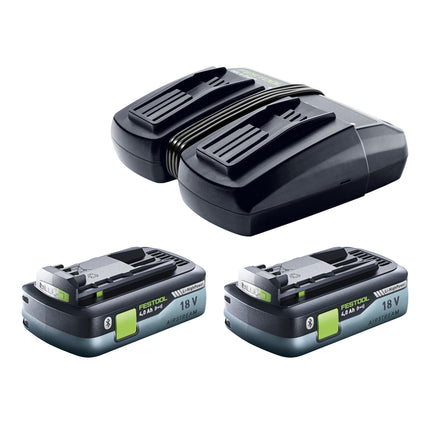 Festool SYMC 70 4,0 EBI-Plus SYMMETRIC sega per modellare a batteria 36 V ( 2 x 18 V ) 216 mm ( 577464 ) + 2x batteria 4,0 Ah + doppio caricabatterie + systainer